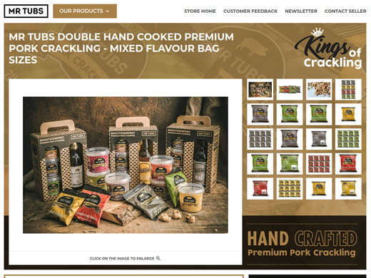 Mr Tubs Flavoured Pork Crackling